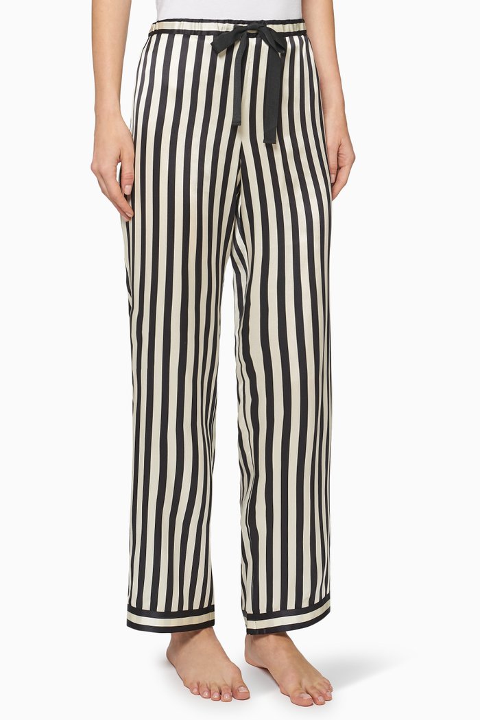 

Chantal Silk Pants, Black