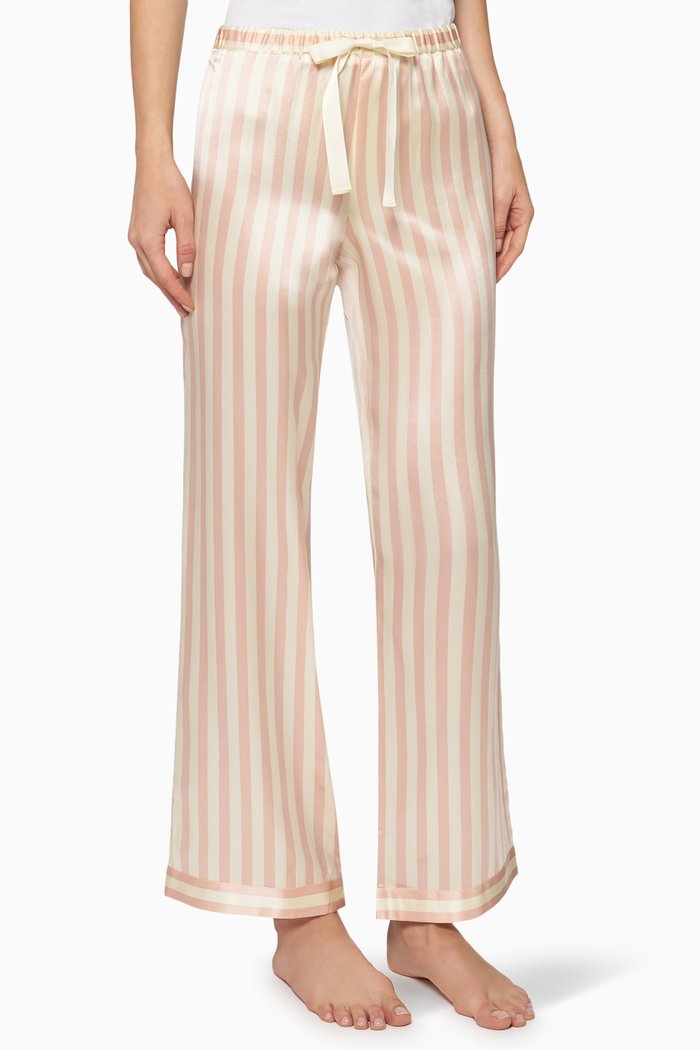 

Chantal Silk Pants, Pink