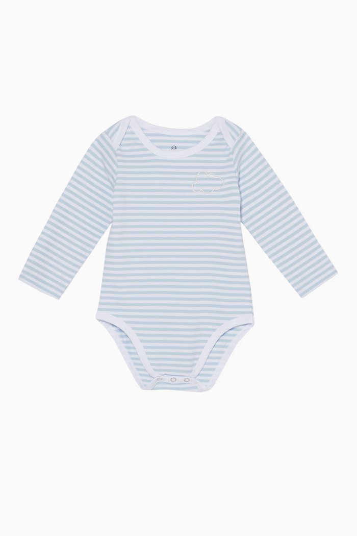 

Roo Long-Sleeved Bodysuit, Blue