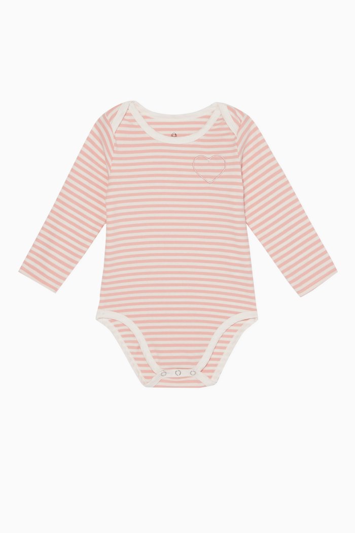 

Roo Long-Sleeved Bodysuit, Pink
