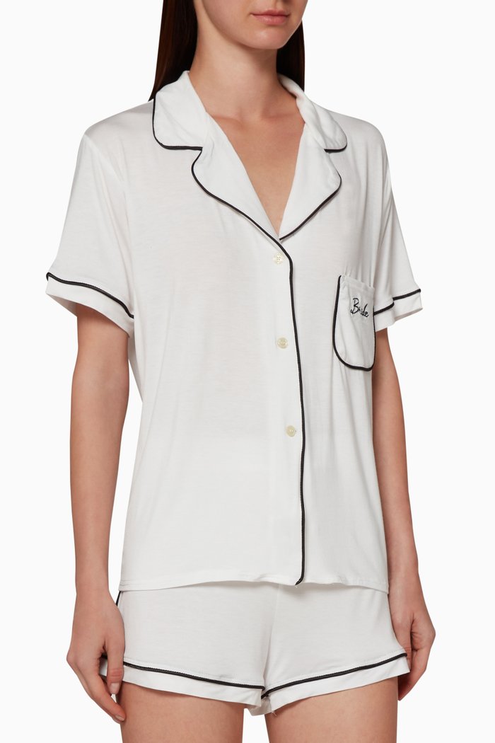 

Bride Katelyn Jersey Set, White