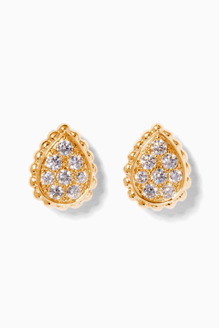 

Serpent Bohème S Motif Diamond Earrings, Yellow