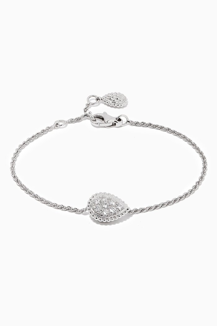 

Serpent Bohème S Motif Diamond Bracelet, Silver