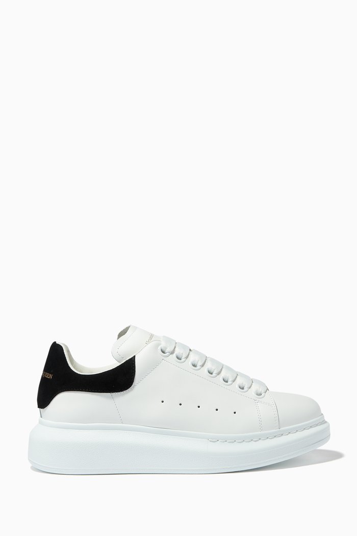 

Oversized Leather Sneakers, White