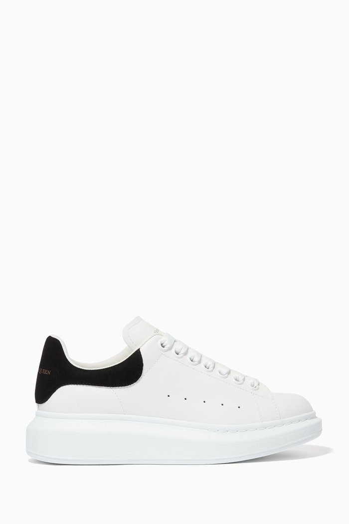 

Oversized Leather Sneakers, White