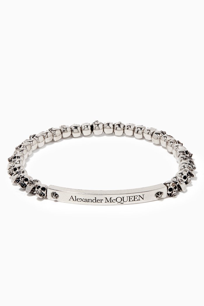 

Skull Metal Bracelet, Silver