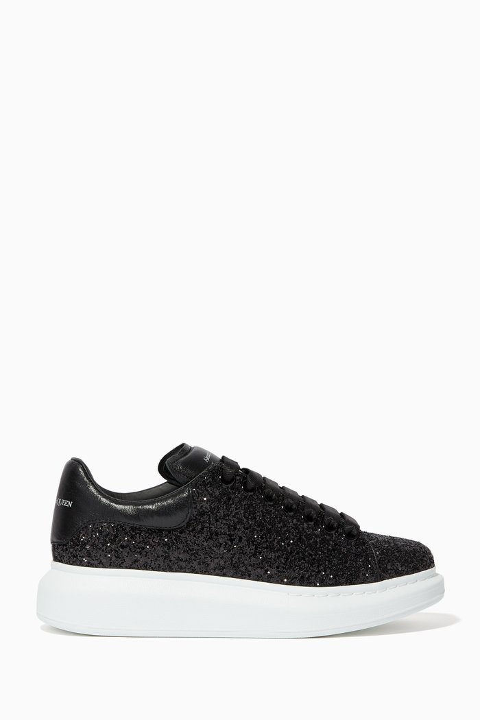 

Oversized Glitter Sneakers, Black