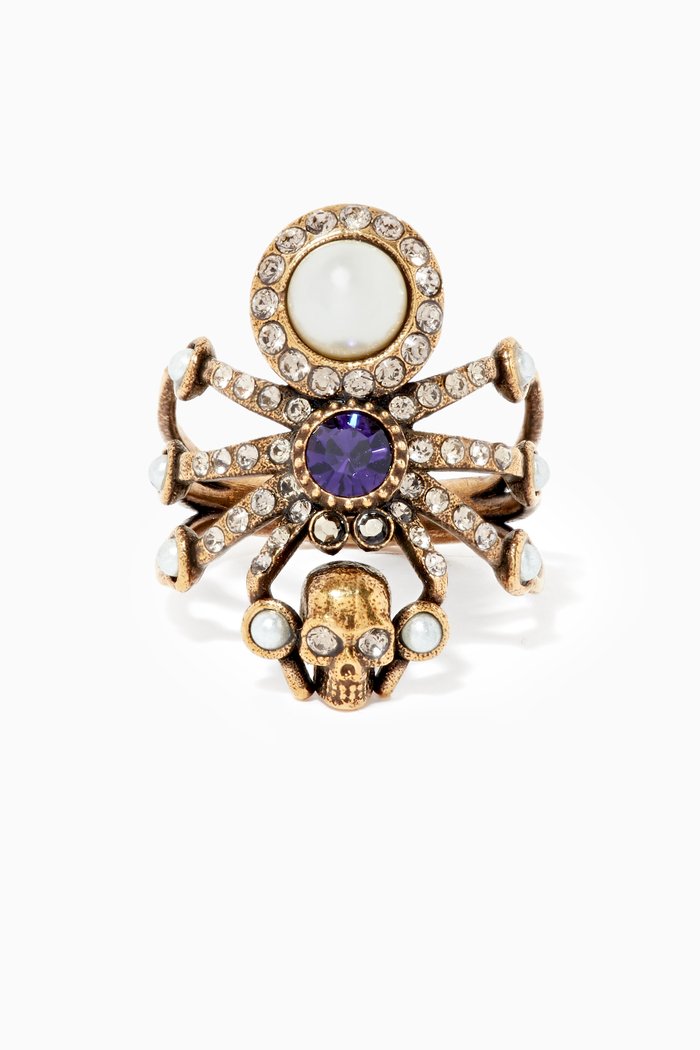 

Jewelled Spider Ring, Metallic