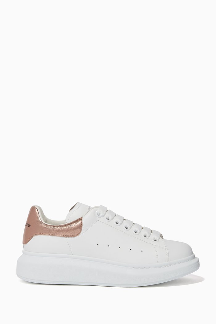 

Oversized Leather Sneakers, White
