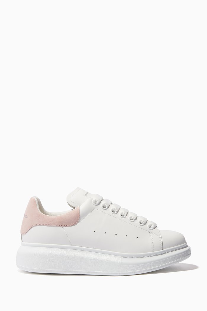 

Oversized Leather Sneakers, Pink