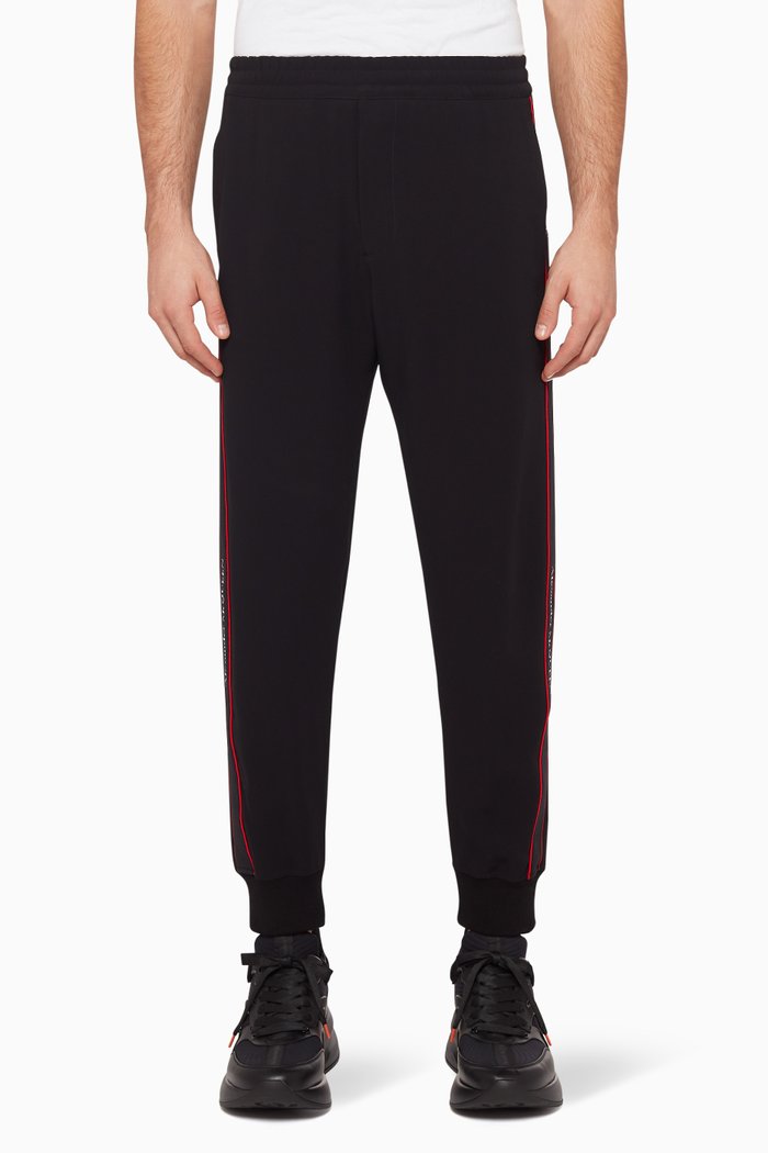 

Logo Tape Track Pants, Black