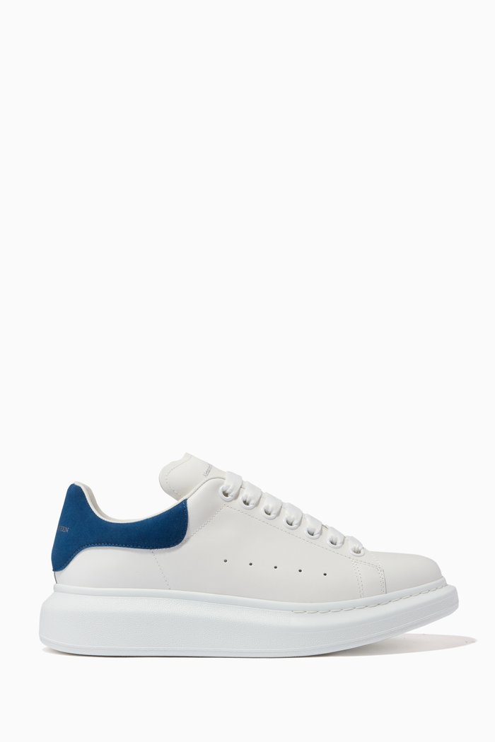 

Oversized Sneakers in Leather, Blue