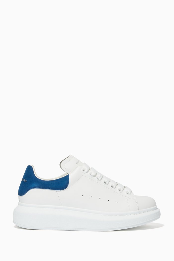 

Oversized Leather Sneakers, Blue