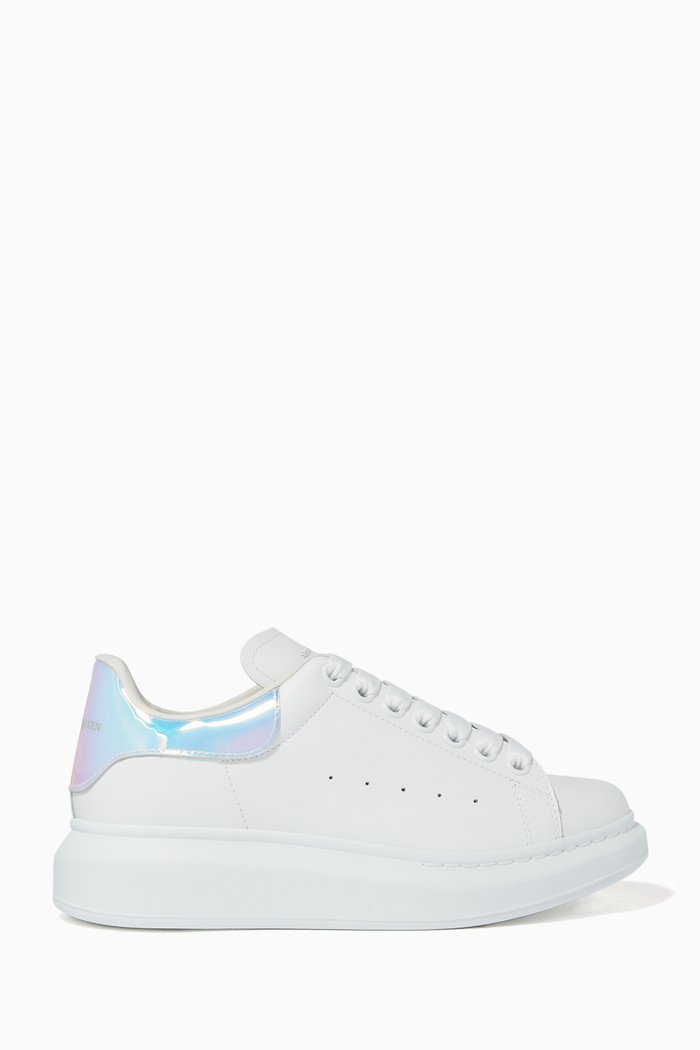 

Oversized Leather Sneakers, Pink