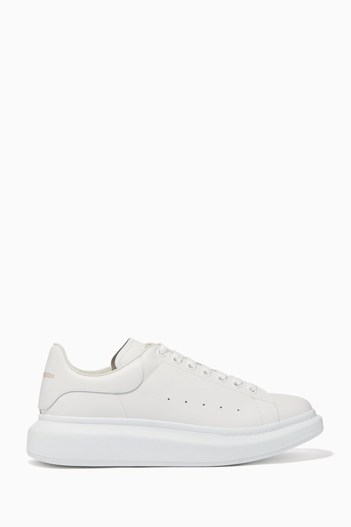 

Oversized Leather Sneakers, White