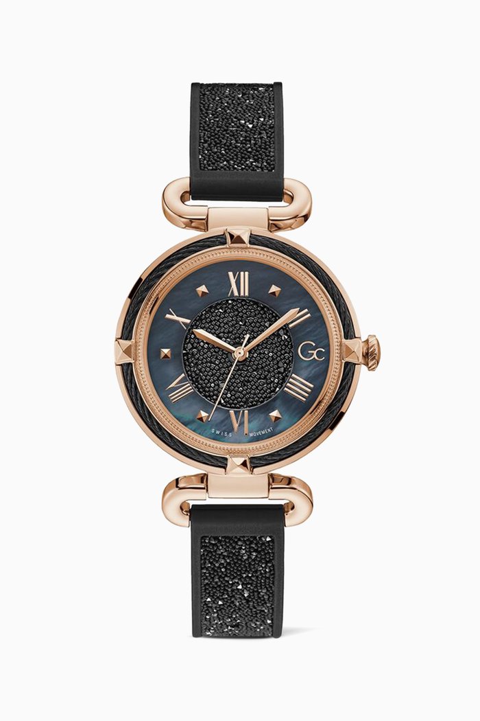 CableChic Quartz Watch, Black