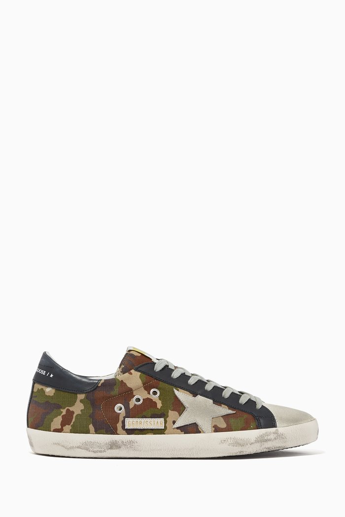 

Superstar Camouflage Canvas Sneakers, Green