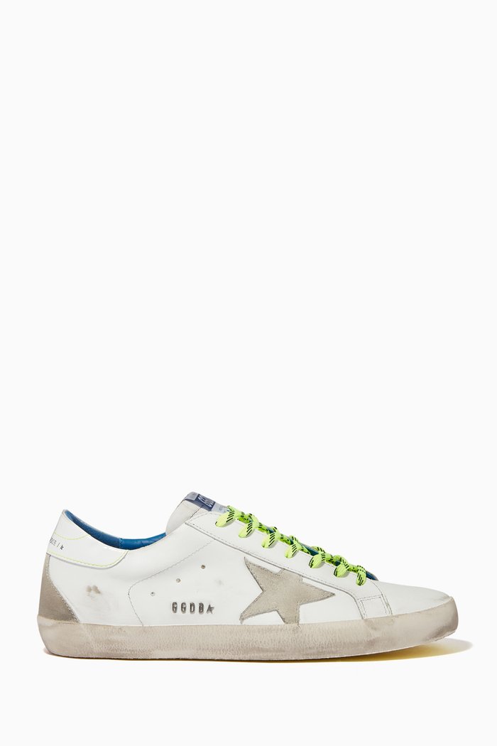 

Superstar Fluorescent Lace Sneakers, White