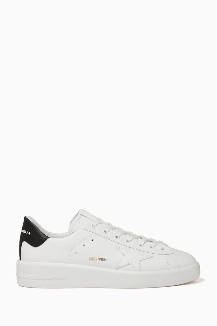 

Pure Star Leather Sneakers, White