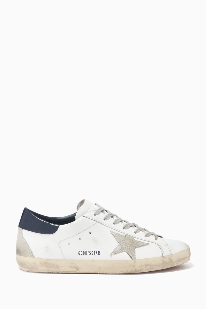 

Superstar Leather & Suede Sneakers, White