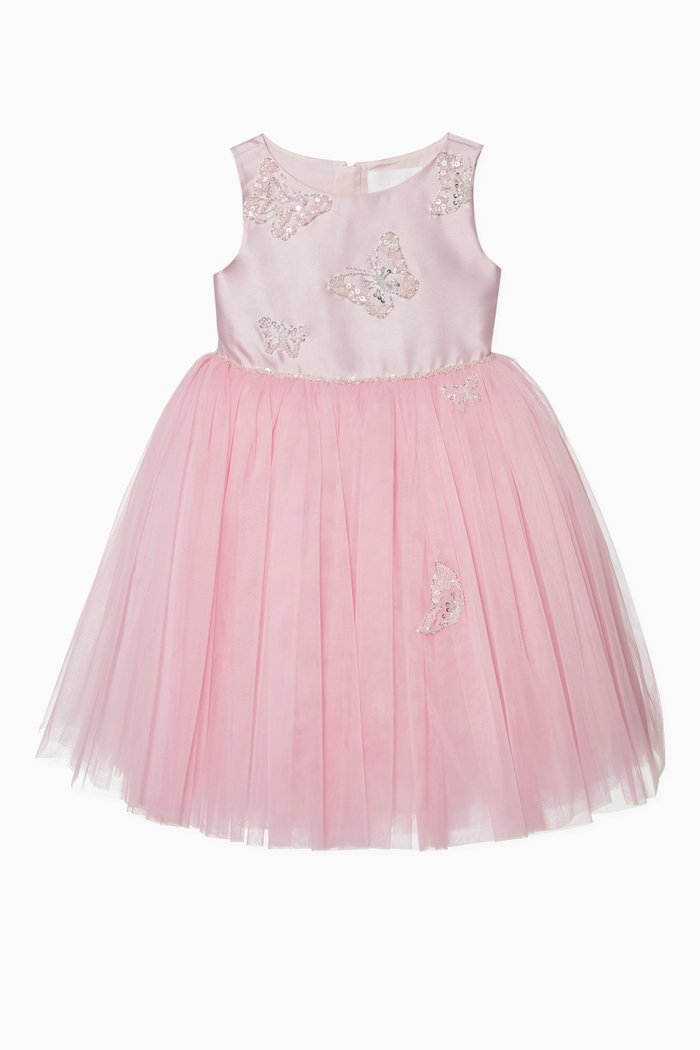 

Butterfly Embellished Tutu Dress, Pink