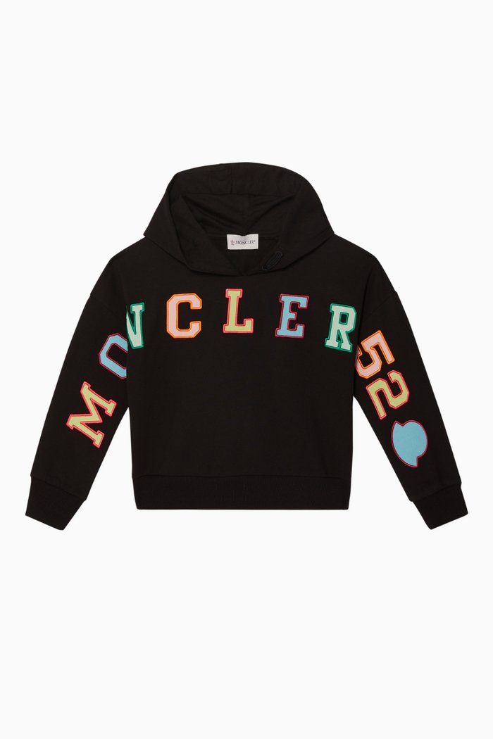 

Embroidered Logo Hoodie, Black