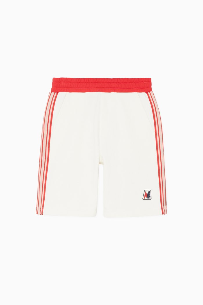 

Logo Applique Shorts, White