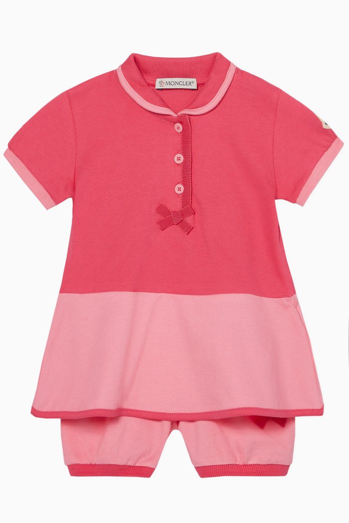 

Polo Dress & Shorts Set, Pink