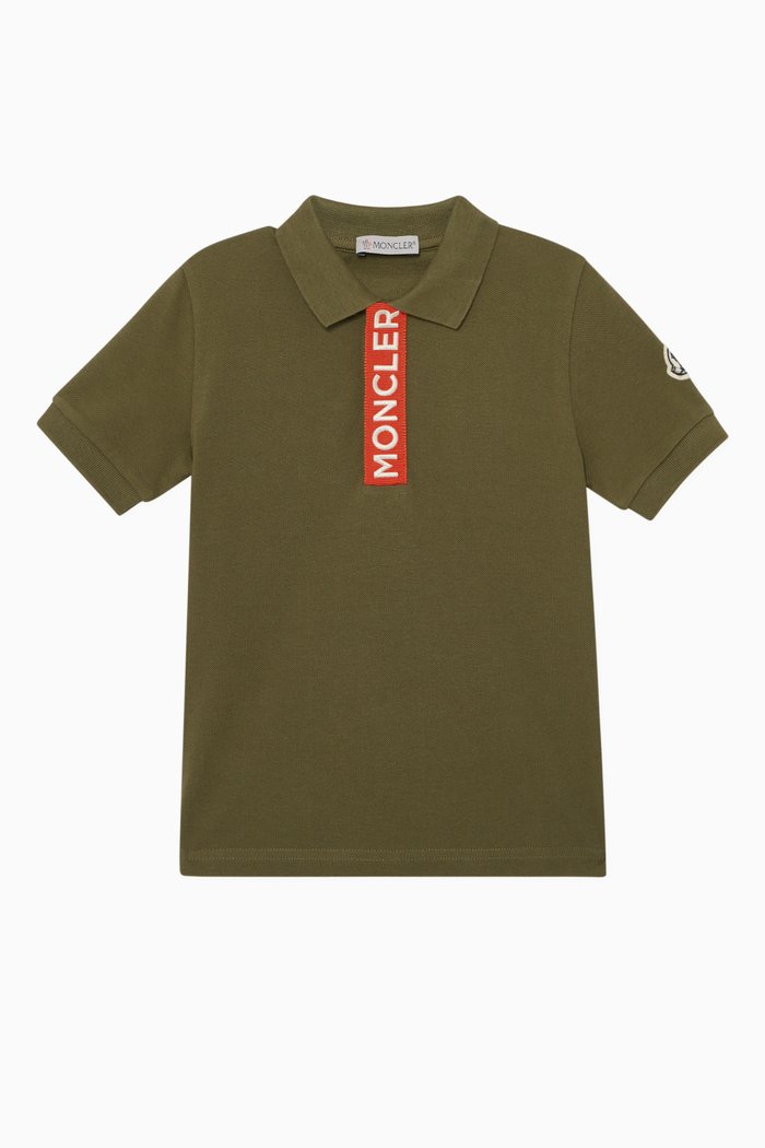

Logo Placket Polo T-Shirt, Green