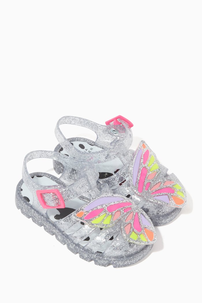 

Butterfly Jelly Sandals, Silver