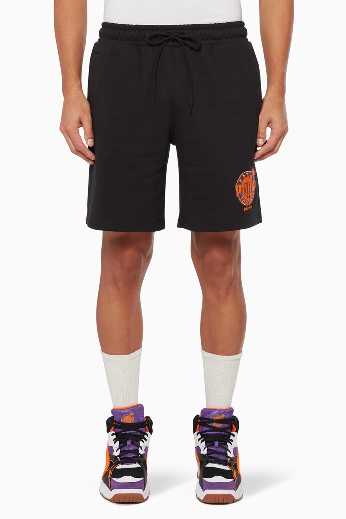 

x The Hundreds Embroidered Logo Shorts, Black