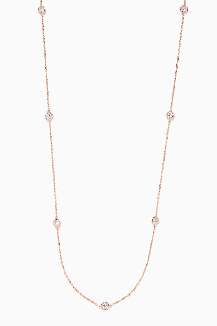 

Cubic Zirconia Interstellar Necklace, Rose gold