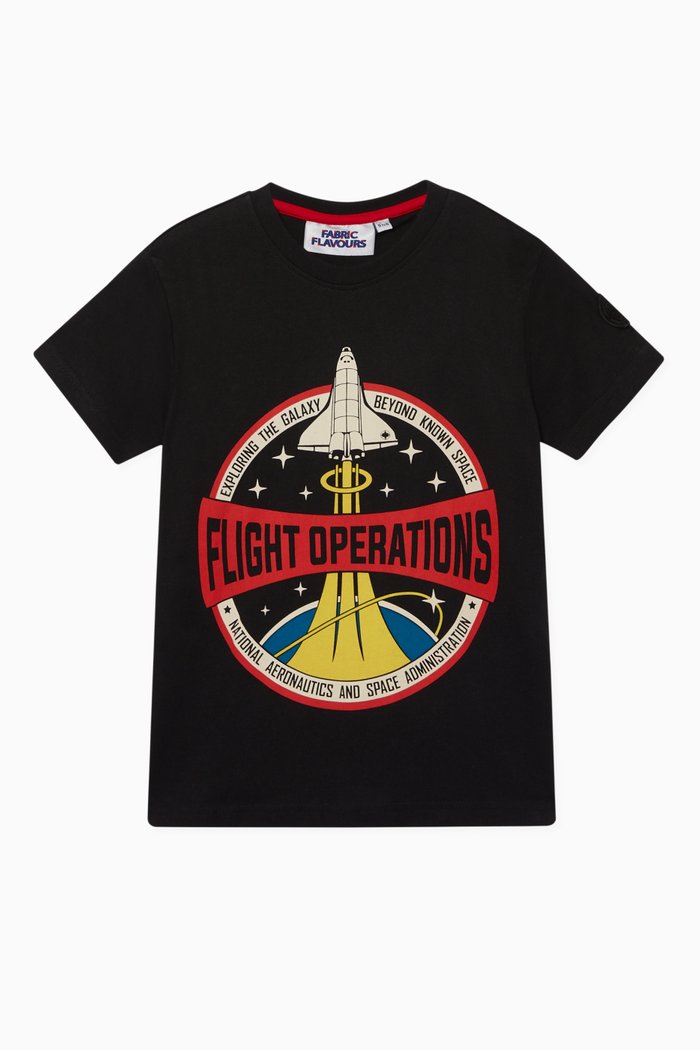 

NASA Flight Operations T-Shirt, Black