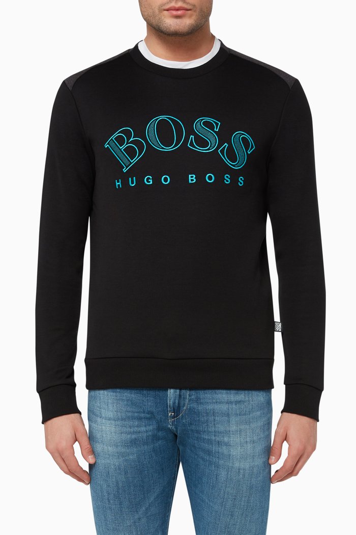 

Salbo Embroidered Logo Sweatshirt, Black