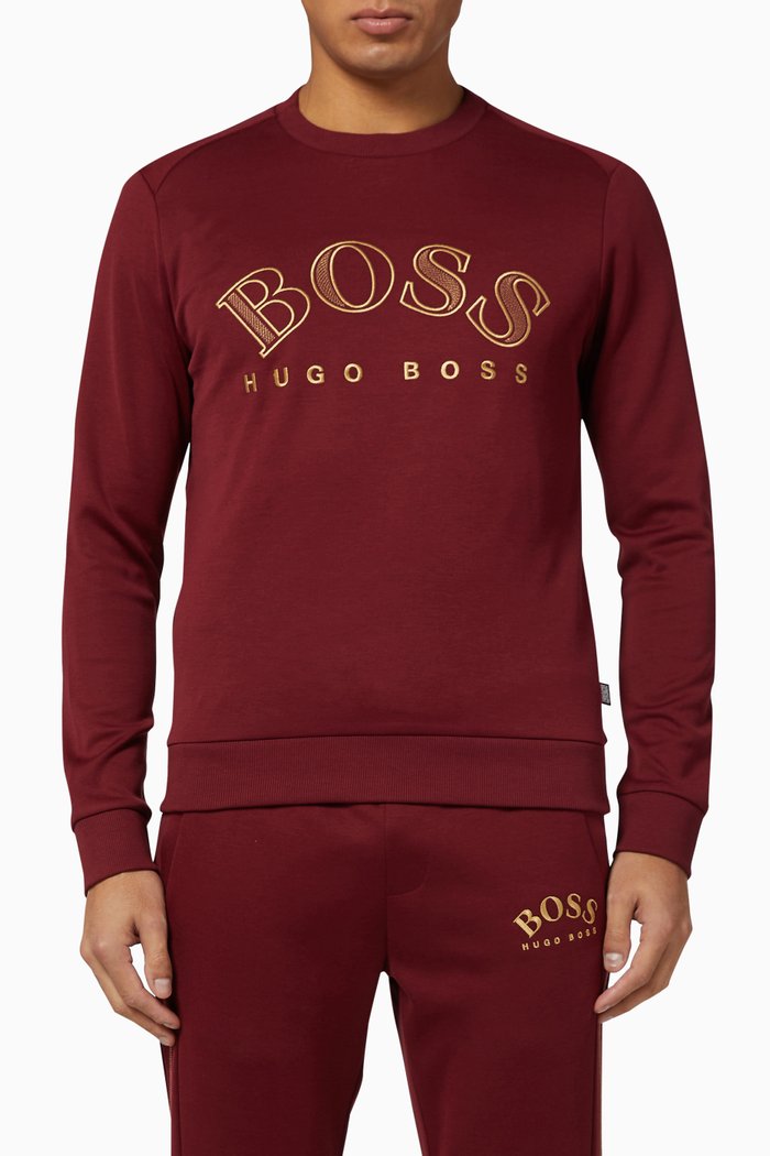 

Salbo Embroidered Logo Sweatshirt, Pink