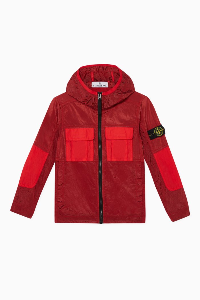 

Nylon Windbreaker Jacket, Red