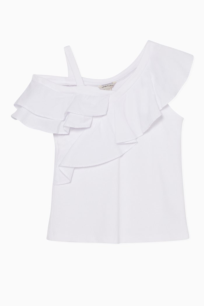 

Clare Asymmetrical Top, White
