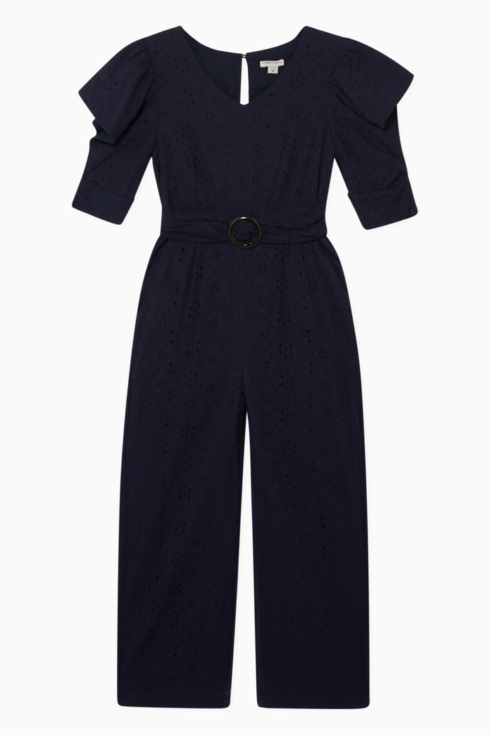 

Elsie Eyelet Jumpsuit, Blue