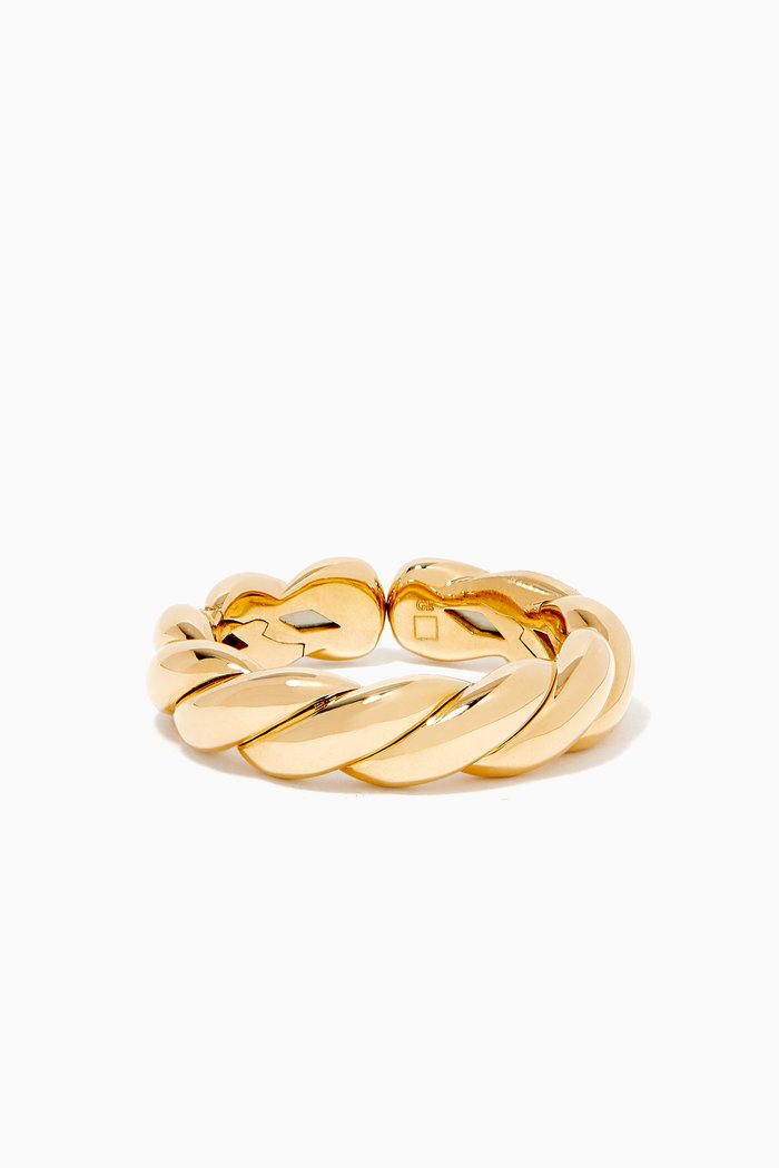 

Pavéflex Gold Band Ring, Yellow