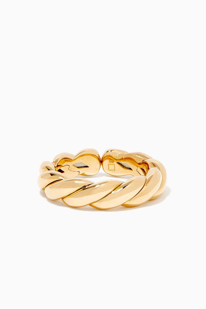 

Pavéflex® Gold Band Ring, Yellow