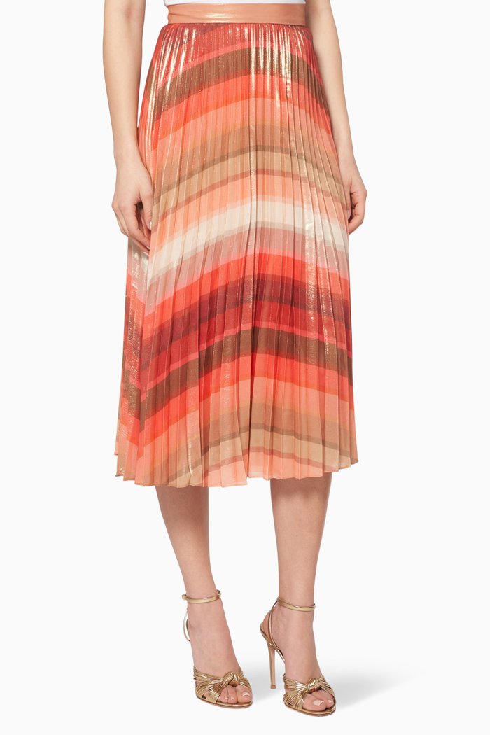 

Tropical Rainbow Pleated Skirt, Multicolour