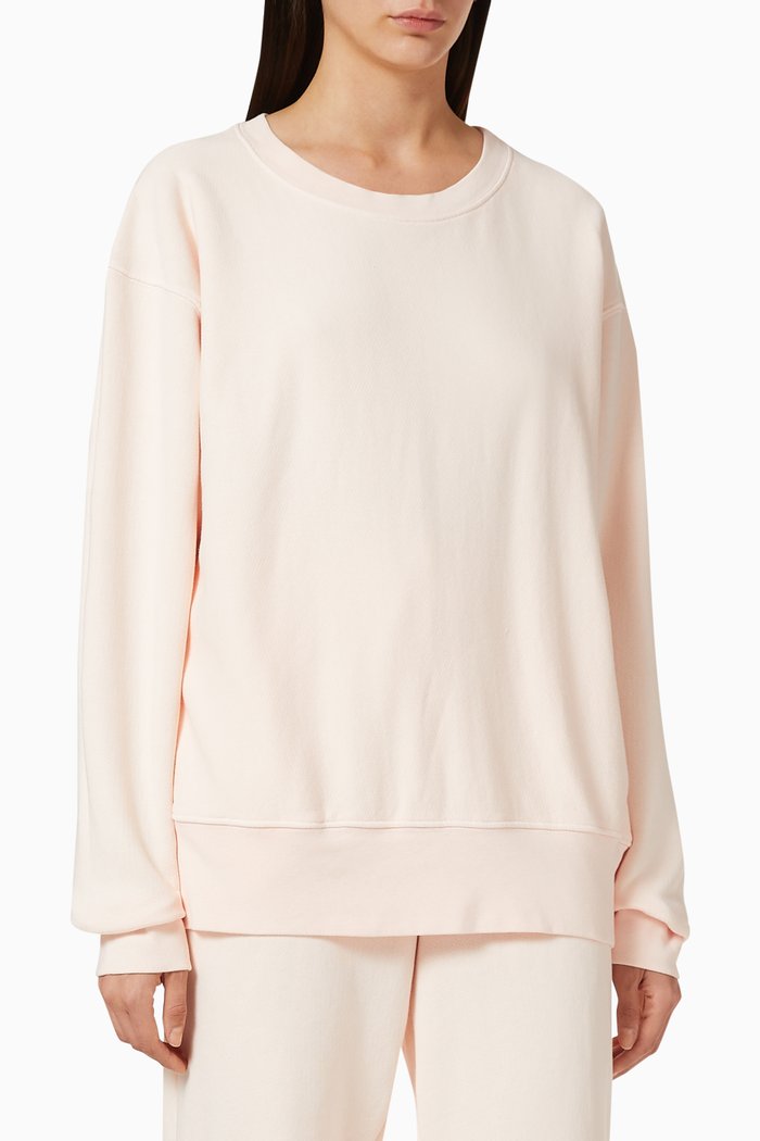 

Crop Fleece Jersey Hoodie, Pink