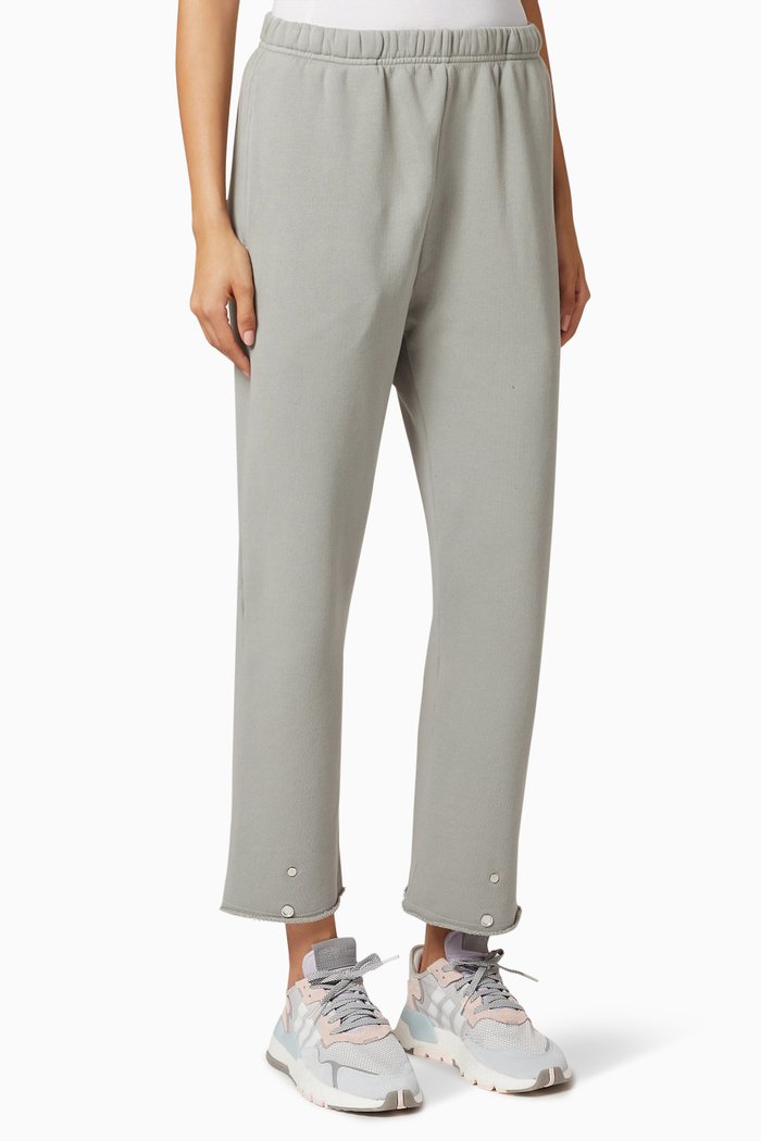 

Snap Front Jersey Sweatpants, Grey