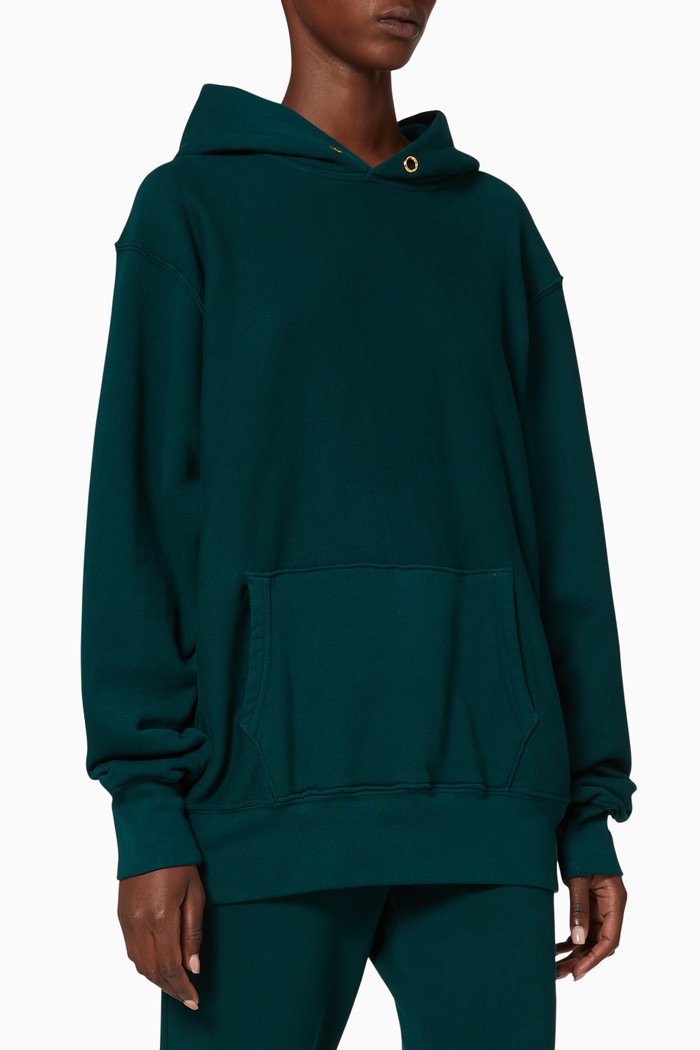 

Jersey Hoodie Sweatshirt, Green