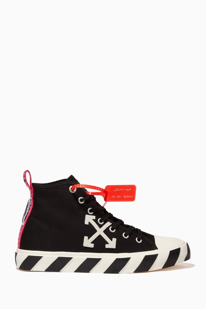 

Mid Top Canvas Sneakers, Black