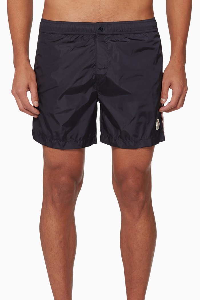 

College Stripe Swim Shorts, Blue
