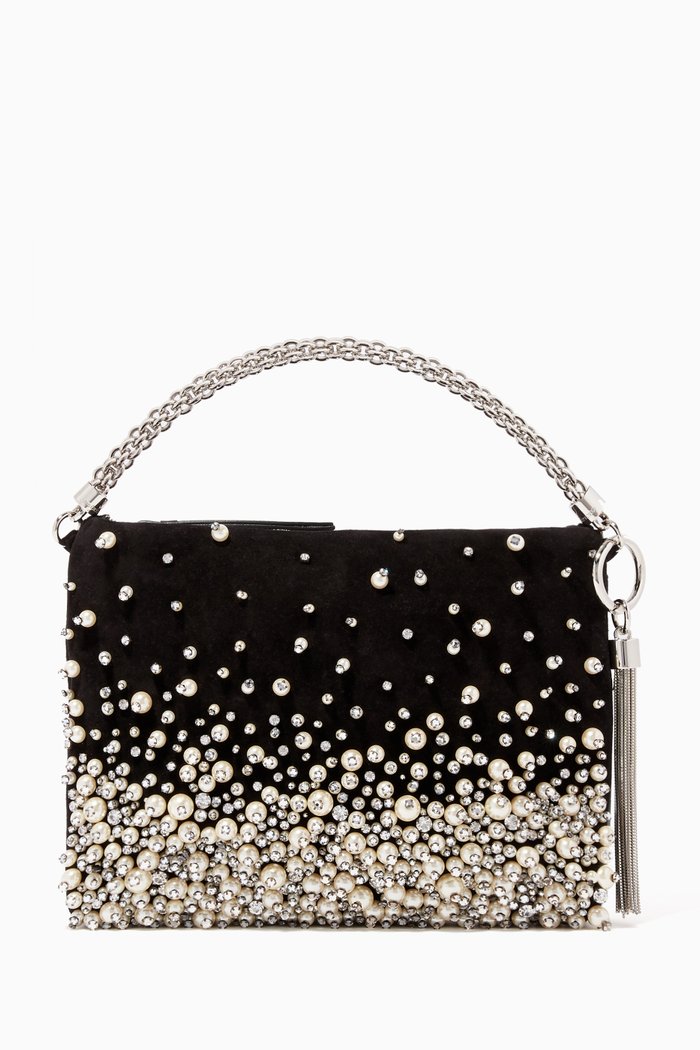 

Callie Embellished Shoulder Bag, Black