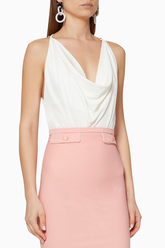 

Sleeveless Bodysuit, White
