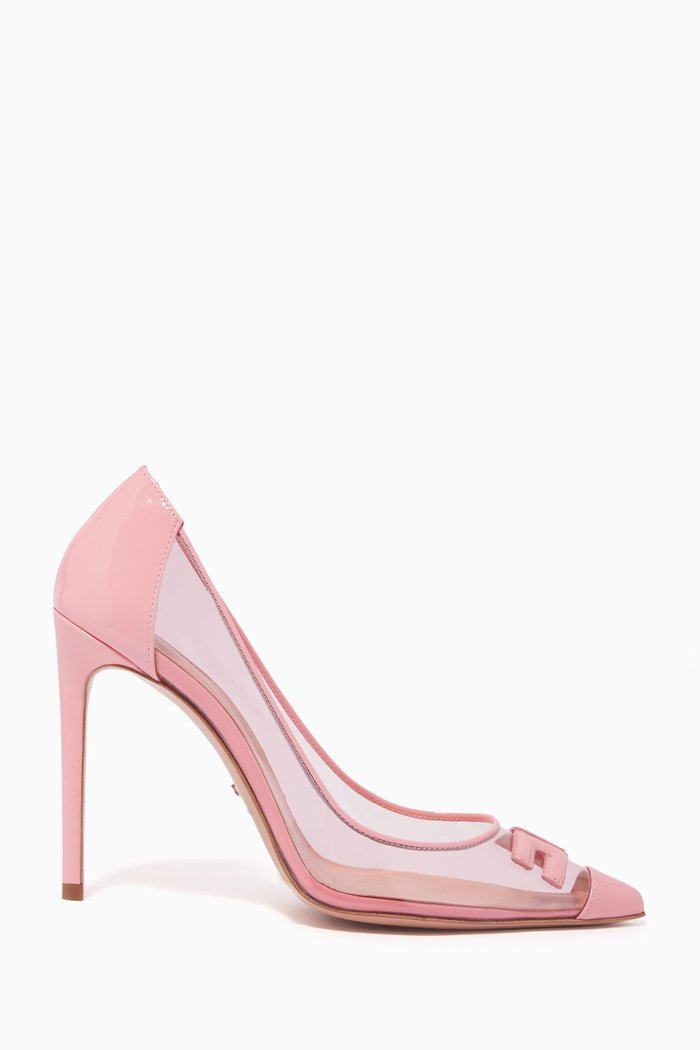 

Plexiglas Leather Pumps, Pink