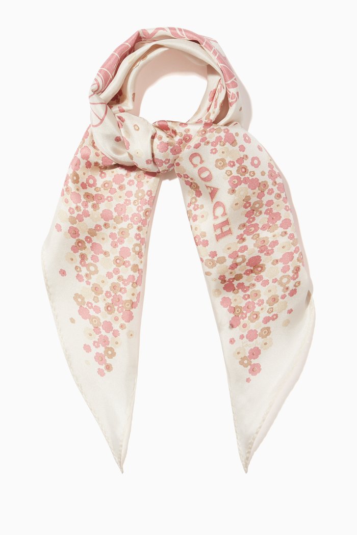 

Horse & Carriage Silk Diamond Scarf, Green